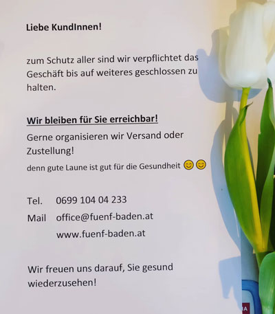 wir bleiben für sie erreichbar! wir bleiben für sie erreichbar!