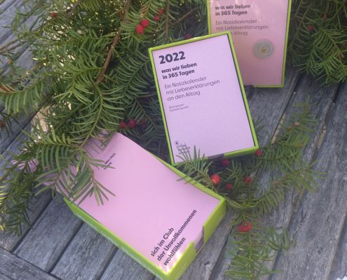 kalender 2022 - was wir lieben